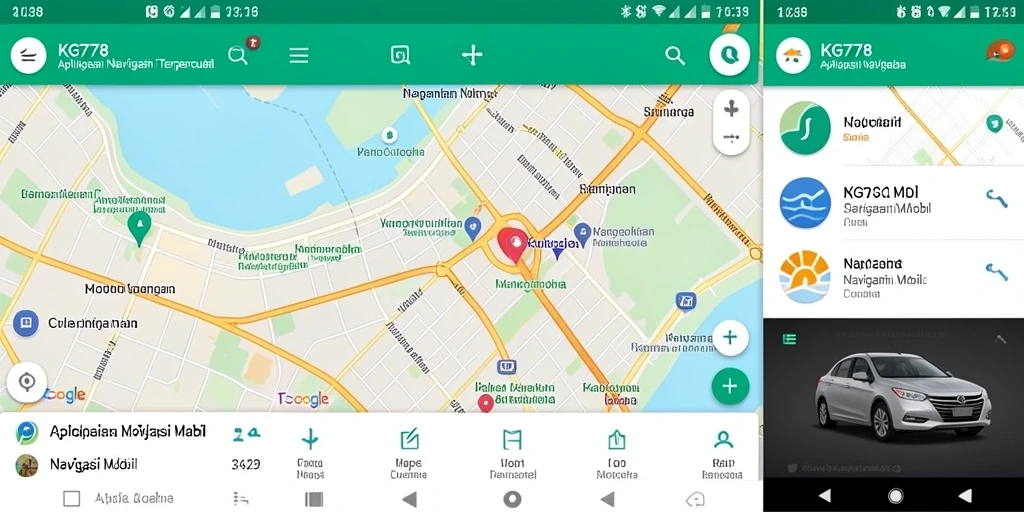 Antarmuka KG778 yang ramah pengguna untuk Navigasi Mobil.