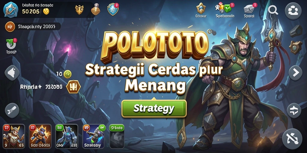 Tampilan antarmuka POLOTOTO menunjukkan fitur strategi yang menarik.