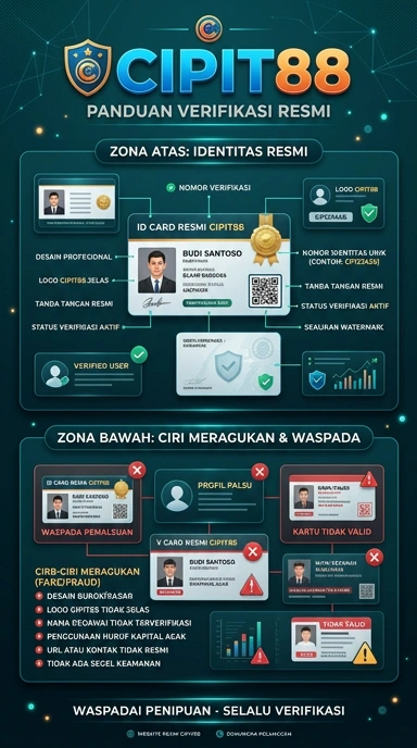 Tampilan kanal resmi cipit88